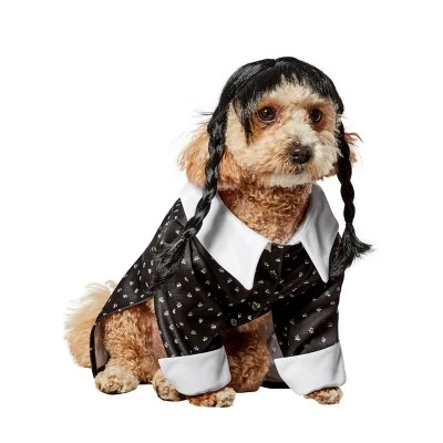 Rubies Wednesday, Wednesday Addams Pet Costume 3 Rubies Wednesday, Wednesday Addams Pet Costume