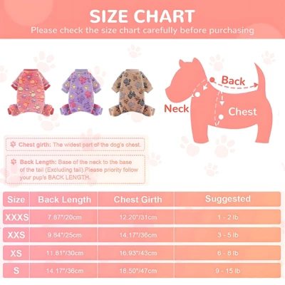 Paaaawaters Dog Fuzzy Velvet Pajamas, Dog Winter Clothes For Small Dogs Boy Girl, Pet Jumpsuit, Doggy Apparel 5 Paaaawaters Dog Fuzzy Velvet Pajamas, Dog Winter Clothes For Small Dogs Boy Girl, Pet Jumpsuit, Doggy Apparel - Image 3