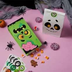 Joyfy Halloween Party Favors 72PCS Halloween Trick Or Treat Candy Bag Pastries Goodie Paper Bags With Stickers For Kids Exchange Supplies 6 Styles -Target GUEST 9fe46a28 ae27 49b9 8138 d82ecf41dda6