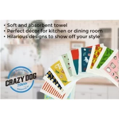 Happy Hallo Wiener Funny Scary Puppy Dog Tea Towel - Crazy Dog Tea Towel For Halloween Season HalloWiener -Target GUEST a0e28a18 24b1 4957 9c4e 1d0b4a85be08