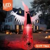 Joyfy 12 FT Halloween Inflatables Outdoor Decorations, Giant Ghost Inflatable With 3-Colored Flashing Flame Light For Halloween Yard Garden Lawn Decor -Target GUEST a1b30390 af88 42ad 8e48 12c971af7a3e