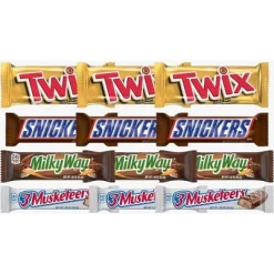 Mars 12/24 Pack Snickers, Twix, Milky Way & 3 Musketeers Full Size Individually Wrapped Candy Bars Bulk Assortment -Target GUEST a229bef6 71db 4248 b95b 845b8c6a692c