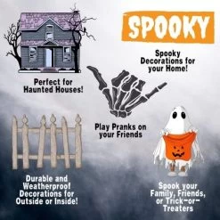 Kitten Skeleton Halloween Decoration (3 Pack)-7.5" Long-Weather Resistant- Upgrade Your Fall House Party Props, Trick-or-Treat Decor, School Classroom -Target GUEST a2abb1cb c3b4 4b81 9b21 405e1993e9ac