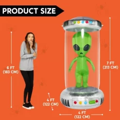 Joyfy 7 FT Halloween Inflatable Outdoor Decoration, Alien With Giant Test Tube Inflatable With Animated LEDs For Halloween Outdoor Lawn Yard Decor -Target GUEST a44d4210 0cec 4d19 806c 84901694432e