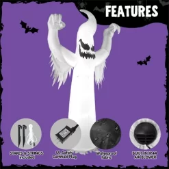 Joyfy 12 FT Halloween Inflatable Outdoor Decoration, Scary Ghost Inflatable With LEDs For Halloween Party Indoor, Outdoor, Yard, Garden, Lawn Decor 13 Joyfy 12 FT Halloween Inflatable Outdoor Decoration, Scary Ghost Inflatable With LEDs For Halloween Party Indoor, Outdoor, Yard, Garden, Lawn Decor -Target GUEST a55407b1 c76a 4062 9d49 236cc725d9f4