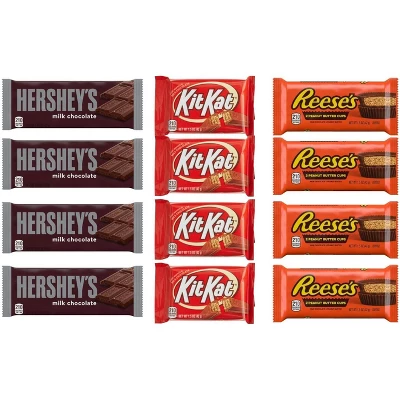 Hershey's 12/24 Pack Kit Kat, Reese's Peanut Butter Cup, Hershey's Milk Chocolate Full Size Individually Wrapped Candy Bars Bulk Assortment 7 Hershey's 12/24 Pack Kit Kat, Reese's Peanut Butter Cup, Hershey's Milk Chocolate Full Size Individually Wrapped Candy Bars Bulk Assortment - Image 5