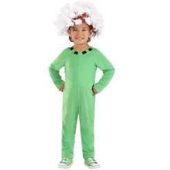 HalloweenCostumes.com 2T Toddler’s Puffball Dandelion Halloween Costume | Cute Green Flower Plant Jumpsuit With Headpiece, White/Green/Green -Target GUEST a780af73 ba09 42ad bc8c b763a3ec2fae