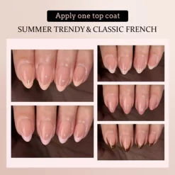 BTArtboxnails XCOATTIP® Press-On Nails - Brown Pastel French - Almond Nails, Square Nails, Coffin Nails -160ct -Target GUEST a8506e28 a452 4605 bfec 516abe4e3a4a