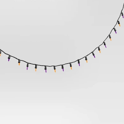 100ct LED Halloween Indoor Outdoor Miniature String Lights Orange/Purple/Black - Hyde And EEK! Boutique™ 4 100ct LED Halloween Indoor Outdoor Miniature String Lights Orange/Purple/Black - Hyde And EEK! Boutique™ - Image 2