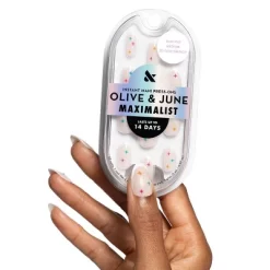 Olive & June Press-On Fake Nails - Maximalist - M Almond - 3D Gem French - 42ct -Target GUEST abac93e5 cf73 4121 84df 6ec35580de81