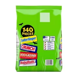 Butterfinger, Baby Ruth, 100 Grand, Crunch Assorted Halloween Candy - 55.7oz/140ct 9 Butterfinger, Baby Ruth, 100 Grand, Crunch Assorted Halloween Candy - 55.7oz/140ct -Target GUEST abd34247 736b 4d06 8703 1d031bc328cc