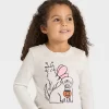 Toddler Girls' Long Sleeve Halloween Graphic T-Shirt - Cat & Jack™ Cream -Target GUEST ac5b2539 3fdb 47bb 8286 b19e2df83373