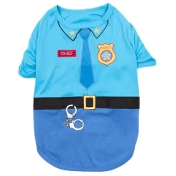 Parisian Pet 'Officer Woof' Halloween Costume For Dogs & Cats – Police Dog Costume, Pet Officer Outfit For Halloween, Light Blue -Target GUEST ad11edfd c7df 4c1d ae6e 56c8134ae378