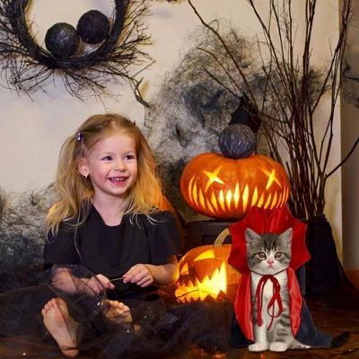 Halloween Pet Cape Costume - Vampire Cloak, Wizard Outfit, Witch Cosplay Apparel, Party Costumes For Small Medium Dogs 8 Halloween Pet Cape Costume - Vampire Cloak, Wizard Outfit, Witch Cosplay Apparel, Party Costumes For Small Medium Dogs - Image 6