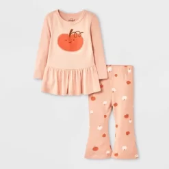 Baby Girls' 2pc Halloween Pumpkin Peplum Flared Leggings Set - Cat & Jack™ Peach Orange 9 Baby Girls' 2pc Halloween Pumpkin Peplum Flared Leggings Set - Cat & Jack™ Peach Orange -Target GUEST af0ce785 209f 4014 bd97 3bdfa51b07c8