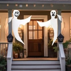 Joyfy 2Pcs 53" Halloween Bendable Tree Wrap Ghost, Smiling Ghost Hanging Decor Party Supplies For Tree, Porch, Yard, Lawn Outdoor -Target GUEST af6995e1 f254 4124 8b82 6be208a4de9f