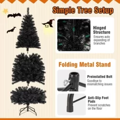 Costway 6 FT Artificial Halloween Tree With 618 Branch Tips 280 Warm White LED Lights -Target GUEST b051a337 ff3e 4153 83b2 390cfd3c6c36