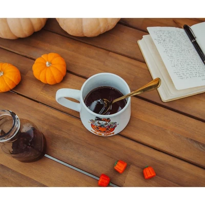 Silver Buffalo Sanrio Hello Kitty Pumpkin Candy Burglar Tapered Pottery Mug | Holds 14 Ounces 6 Silver Buffalo Sanrio Hello Kitty Pumpkin Candy Burglar Tapered Pottery Mug | Holds 14 Ounces - Image 4