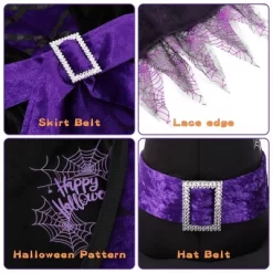 Garvee Dead Tree Witch Dress--Halloween Party Fancy Dress Up Deluxe Set With Hat Skirt For Girls -Target GUEST b1391ded 70ce 473e 852b 552100ed8db7