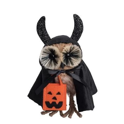 Transpac Sisal Owl Bat Costume Figurine Halloween Tabletop Decor Indoor Home Decoration Gift Hostess Spooky Seasonal Decor 3 Transpac Sisal Owl Bat Costume Figurine Halloween Tabletop Decor Indoor Home Decoration Gift Hostess Spooky Seasonal Decor