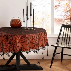 Elrene Crawling Halloween Spider Lace Lined Tablecloth - Black/Orange - Elrene Home Fashions 13 Elrene Crawling Halloween Spider Lace Lined Tablecloth - Black/Orange - Elrene Home Fashions -Target GUEST b228e856 ce6d 4858 9ed9 22f97b7ba899