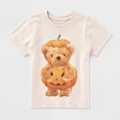 Toddler Short Sleeve Halloween Teddy Bear Pumpkin T-Shirt - Beige -Target GUEST b394c8e5 32c3 4ad1 a19a 7459ad9af9c5