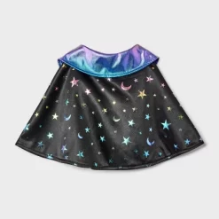 Cape Costume Night Sky Dog And Cat Costume Accessories - Boots & Barkley™ Black