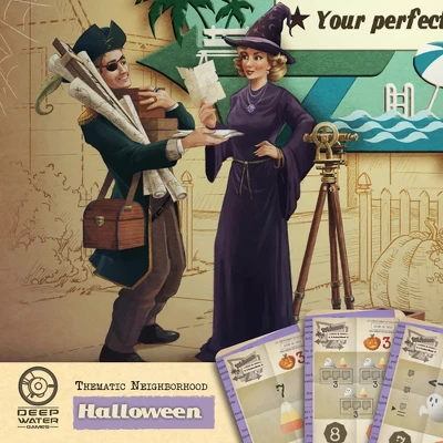 Deep Water Games: Welcome To Halloween Thematic Board Game, Ages 10+ 7 Deep Water Games: Welcome To Halloween Thematic Board Game, Ages 10+ - Image 5