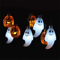 Joyfy 19.7FT 30 LEDs Halloween String Lights Decorations, Ghost Pumpkin String Light With 8 Lighting Modes For Halloween Party Indoor Outdoor Decor -Target GUEST b767b579 9954 4ac1 91bf 66ca8a669f1c