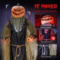 Syemin Decorative Holiday Scene Props 7ft Pumpkin Man Halloween Standing Decoration Halloween Inflatable Outdoor Decorations, Black, 48"*12"*84" 9 Syemin Decorative Holiday Scene Props 7ft Pumpkin Man Halloween Standing Decoration Halloween Inflatable Outdoor Decorations, Black, 48"*12"*84" -Target GUEST b7895159 956c 4590 a691 c4cfa38d044e