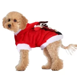 IMountek"Christmas Pet Costume Santa Outfit With Reindeer Antlers – Winter Clothes For Dogs & Cats XL"Red -Target GUEST ba61737e 0d55 4ad8 a058 a5938cf2ef1f