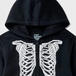 Kids' Adaptive Halloween Skeleton Fleece Hoodie And Jogger Pants Set - Cat & Jack™ Black -Target GUEST babda70a 737a 4d92 8926 45df24199f78