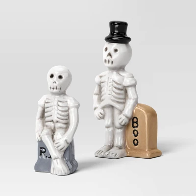 3pc Skeletons Mini Mantle Ceramic Decorative Accent Set - Hyde And EEK! Boutique™ 4 3pc Skeletons Mini Mantle Ceramic Decorative Accent Set - Hyde And EEK! Boutique™ - Image 2