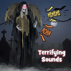 Costway 8.2 Ft Halloween Standing Witch Voice Activated Animatronic Ghost With Lighted Eyes -Target GUEST bce0498a 705c 449d 897a 53f61b4eedec