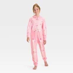 Girls' Halloween Skeleton Union Suit - Cat & Jack™ Pink -Target GUEST bd5a02a5 e124 4e0f 8e6b 9f6851d81ef3