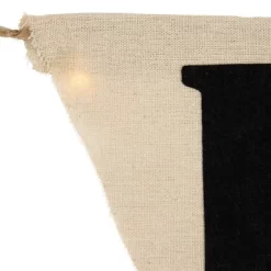 Northlight 18.75" Beige Battery Operated LED Lighted Burlap Happy Halloween Banner -Target GUEST bd727fc3 2c1c 4633 b0dd 8ebb072dcbd0