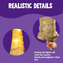 Joyfy 65" Halloween Hanging Cocoon Corpses Props Outdoor, Halloween Decoration Body Prop Corpses Skeleton With Lights&LED Eyes&Sound -Target GUEST beb69f96 1414 462f 9592 7749acf414fb