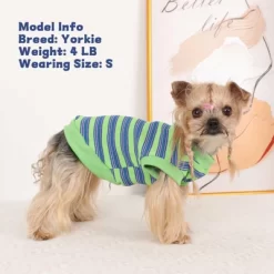 Dog Shirt, Pet Clothes For Chihuahua, Yorkie Teacup Costumes Striped, Small Dogs Sleeveless Tank Top Vest, Breathable Cotton Puppy T-Shirt -Target GUEST bec0f6a2 c06c 43a3 9d39 6c9d058b9cd7