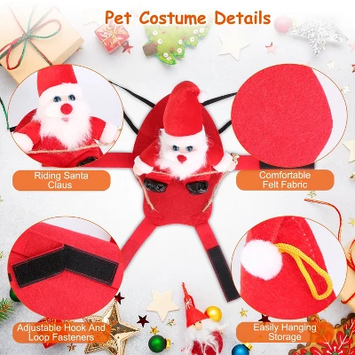 IMountek Pet Christmas Costumes With Bell Clothes New Year Outfit Cosplay Costumes Party Dress Up For Cats 4 IMountek Pet Christmas Costumes With Bell Clothes New Year Outfit Cosplay Costumes Party Dress Up For Cats - Image 2