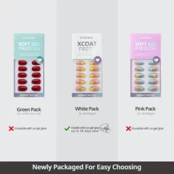 BTArtbox Press-On Nails - Gilded French - M Coffin - 30ct -Target GUEST bff5f1ad 67fc 40bd b067 2e4a178a8e4a