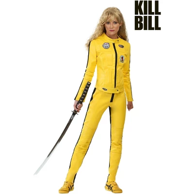 HalloweenCostumes.com Women's Kill Bill Beatrix Kiddo Motorcycle Suit Halloween Costume | Kill Bill Costumes 3 HalloweenCostumes.com Women's Kill Bill Beatrix Kiddo Motorcycle Suit Halloween Costume | Kill Bill Costumes