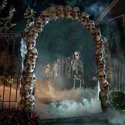 Joyfy 7.2 FT Halloween Outdoor Decorations, Scary Giant Skeleton Archway Decor, Skull Arch For Halloween Yard Garden Lawn Haunted House Decorations 5 Joyfy 7.2 FT Halloween Outdoor Decorations, Scary Giant Skeleton Archway Decor, Skull Arch For Halloween Yard Garden Lawn Haunted House Decorations - Image 3