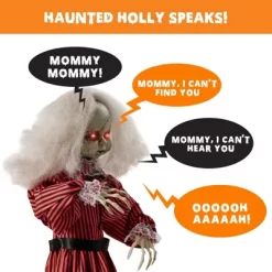 Best Choice Products Animatronic Roaming Doll Halloween Decoration, Haunted Holly Sound Activated Prop W/ Light-Up Eyes -Target GUEST c244f503 25d5 4b67 92c1 9ffa561591eb