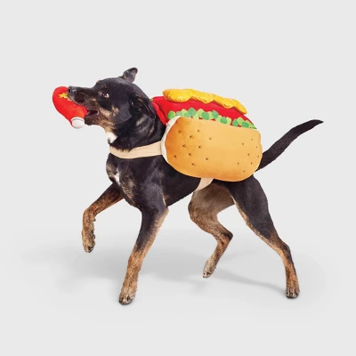 Hot Dog Full Body Halloween Dog And Cat Costume With Ketchup Toy - Boots & Barkley™ 11 Hot Dog Full Body Halloween Dog And Cat Costume With Ketchup Toy - Boots & Barkley™ - Image 9