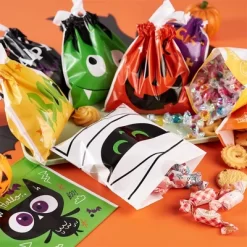 Joyfy 108 PCS Mini Halloween Drawstring Candy Bag, Party Favors Supplies, Goodie Trick Or Treat Bag With 9 Character Designs For Kids Classroom Gifts -Target GUEST c40aad40 b6ce 430f 9596 24004b53fc4e