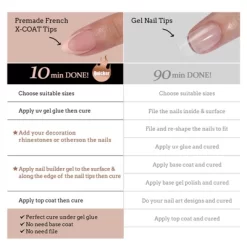 BTArtboxnails XCOATTIP® Press-On Nails - Brown Pastel French - Almond Nails, Square Nails, Coffin Nails -160ct -Target GUEST c65100c0 81a1 439a a77d c8069881dfd0