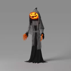 Lewis & Friends™ 8' Halloween Light And Sound Lewis The Pumpkin Ghoul - Hyde And EEK! Boutique™