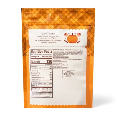 Fall Harvest Pumpkin Spice Mini Pretzel Twists With White Drizzle - 6oz - Favorite Day™ 3 Fall Harvest Pumpkin Spice Mini Pretzel Twists With White Drizzle - 6oz - Favorite Day™