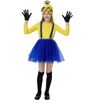 Joyfy Halloween Costume For Child Girl Cute Yellow Tutu Costume Set For Girls Halloween Dress Up Party 3 Joyfy Halloween Costume For Child Girl Cute Yellow Tutu Costume Set For Girls Halloween Dress Up Party