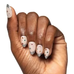 Olive & June Press-On Fake Nails - Maximalist - M Almond - 3D Gem French - 42ct